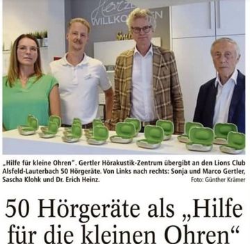 Spende Hilfe für kleine Ohren